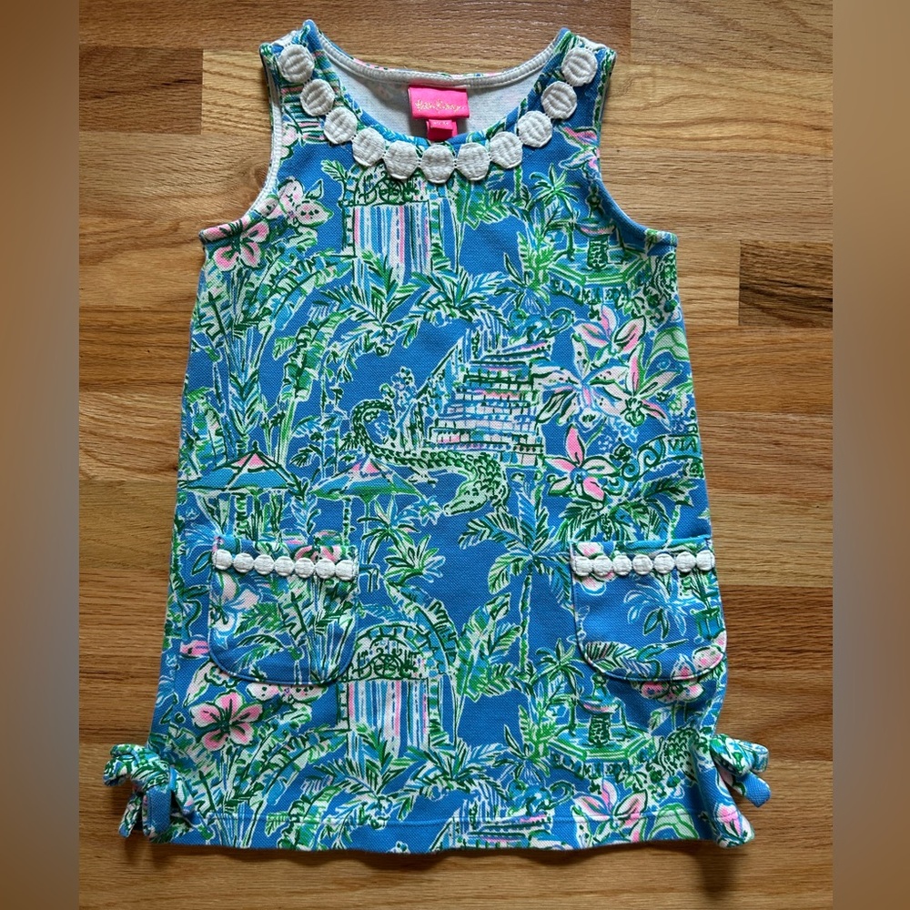 Lilly Pulitzer Blue and Green Sleeveless Sundress